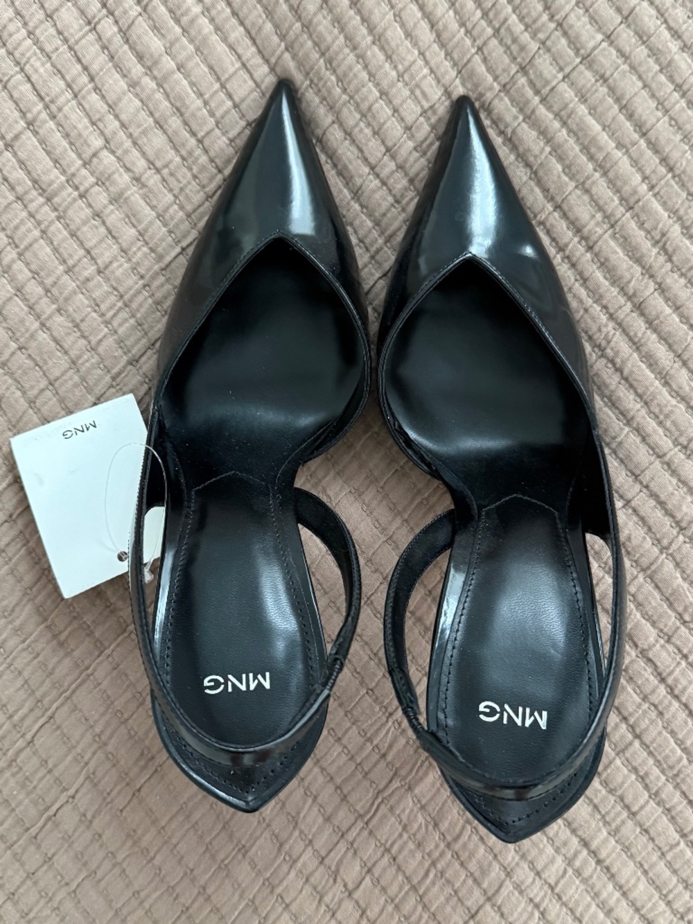 NWT - Black Mango Sling Backs - Picture 4 of 7